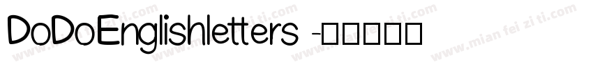 DoDoEnglishletters 字体转换